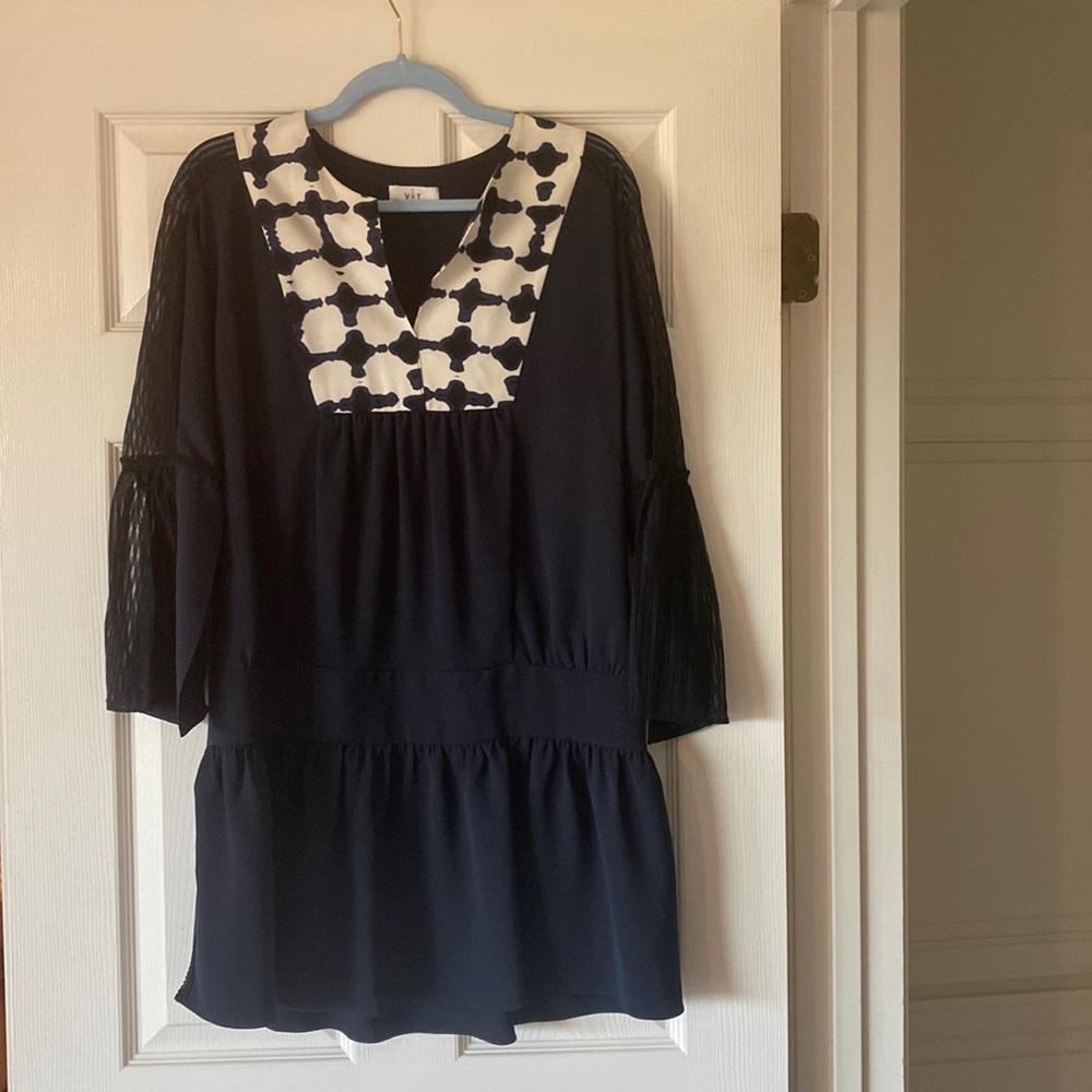 VMT black silk dress